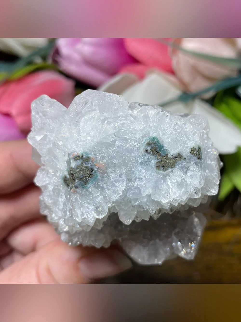 Apophyllite Stalactite Cluster